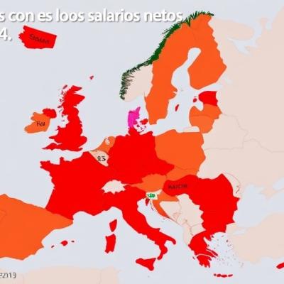 Los países europeos con los salarios netos más altos en 2024